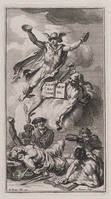 KG 11711
          <br/>
          Titelblad van 'Cymbalum Mundi'
          <br/>
          <em>Buysen, Andries van (werkz. ca.1707 - ca.1745)</em>